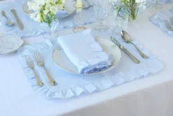 Ruffles Mavi Napkin and Placemat, Set of 2