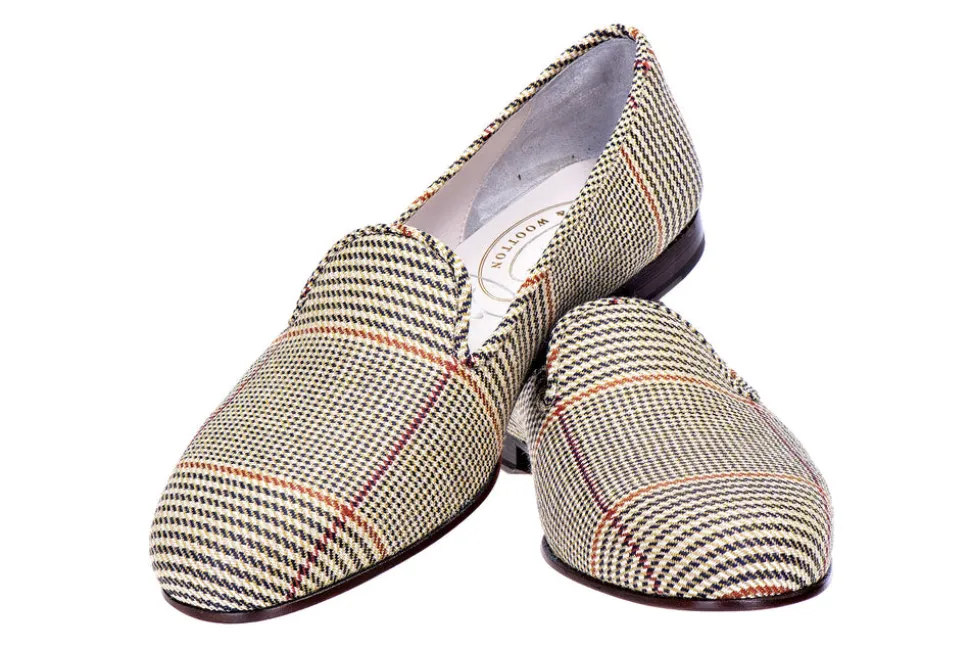 Russell Tweed Slipper in Plaid