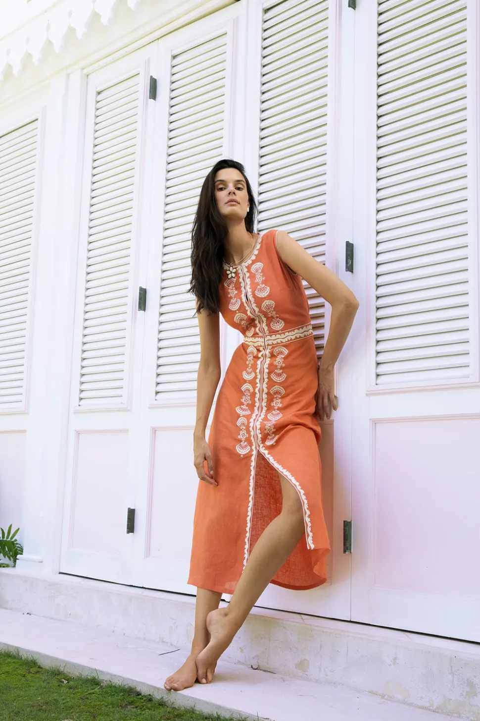 Rust Delfina Dress
