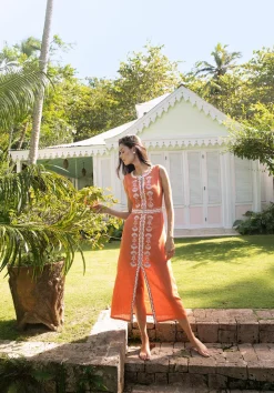 Rust Delfina Dress