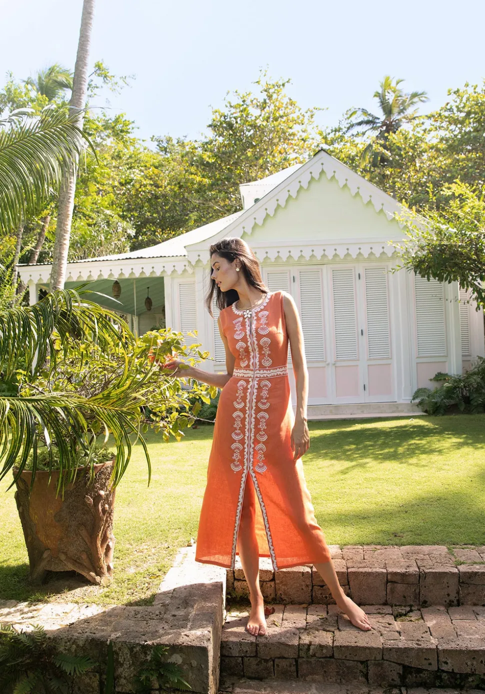 Rust Delfina Dress