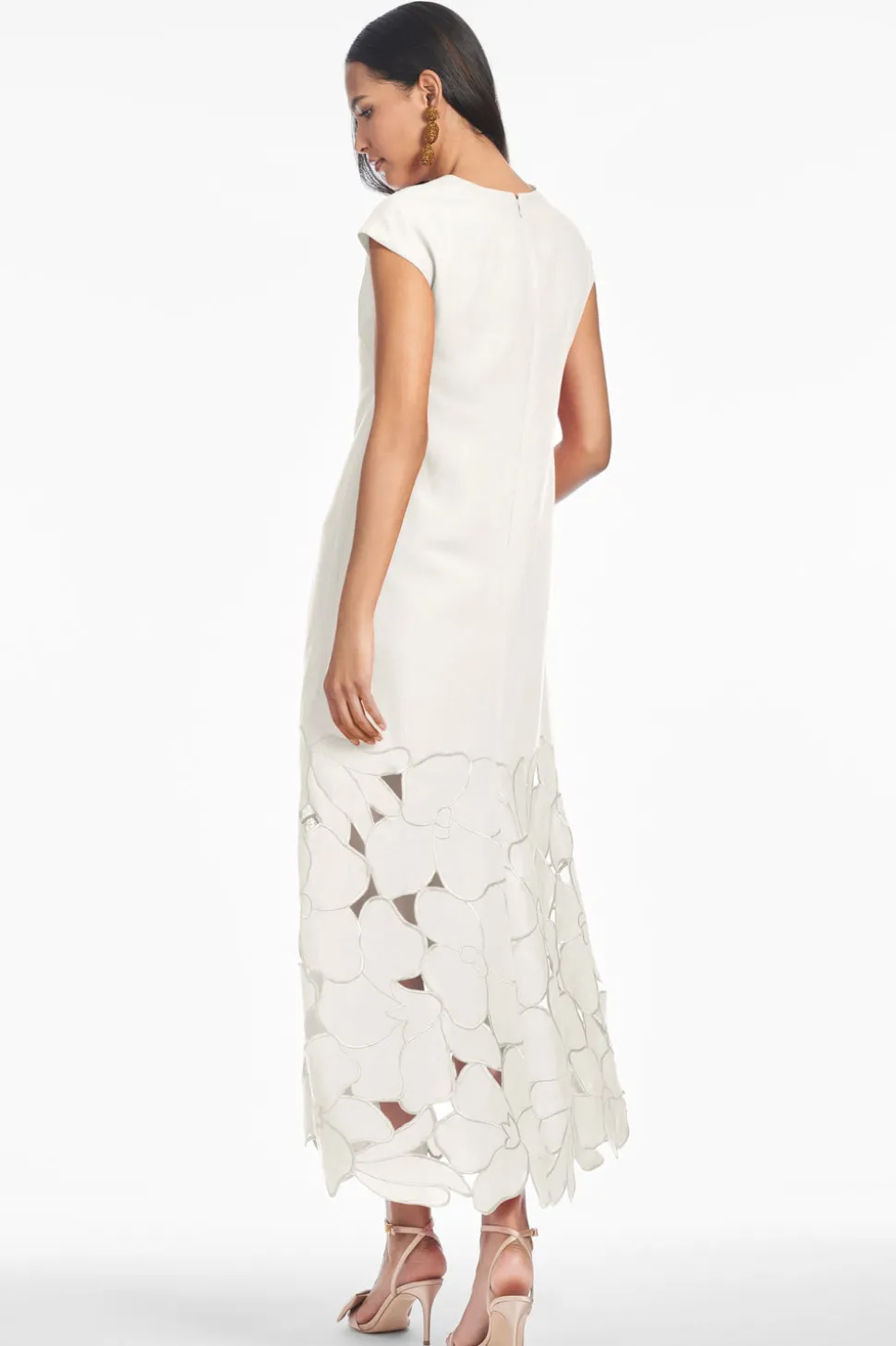 Sabette Dress in Alabaster