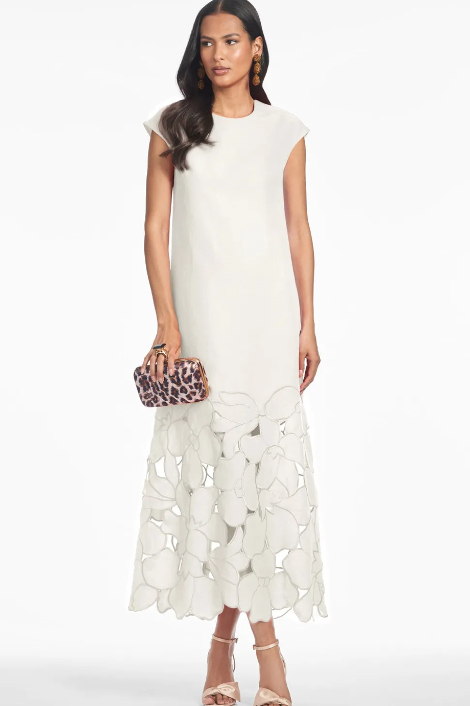 Sabette Dress in Alabaster