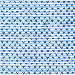 Sailor Hearts Women's Button Front Long Pajama Set in Chatham Blue
