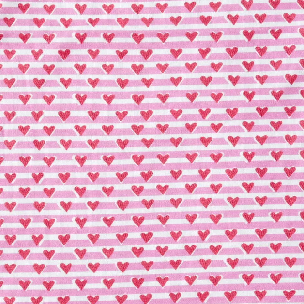 Sailor Hearts Zip Baby Onesie in Posie Pink