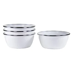 Salad Bowls in Solid White, Set of 4