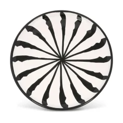 Salad Plate With Candy Cane Stripes