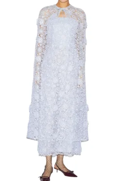 Samantha Cape Dusty Blue Lace