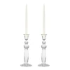 Sancia Extra Tall Taper Candleholders in Gold Rim in, Set of 2