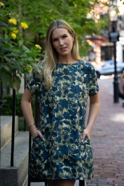Sandrine Dress in Cinque Terre Navy