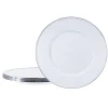 Sandwich Plates in in Solid White, Set of 4