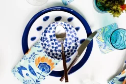 Santorini Dot Dinner Plate