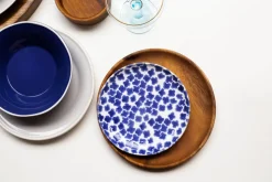 Santorini Flower Salad Plate