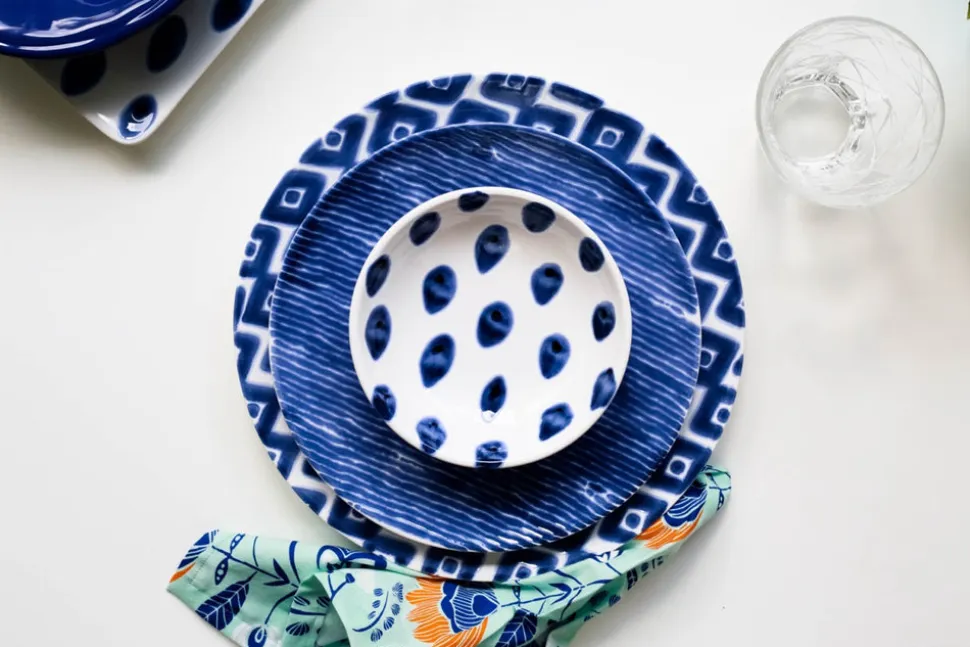 Santorini Stripe Dinner Plate