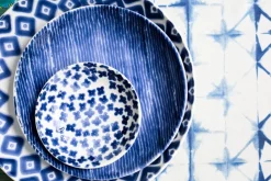 Santorini Stripe Pasta Bowl