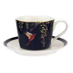 Sara Miller Chelsea Collection Teacup & Saucer in Blue