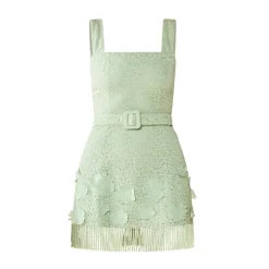 Sarah Bird Mini Dress in Minty Green