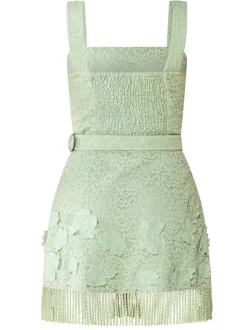 Sarah Bird Mini Dress in Minty Green