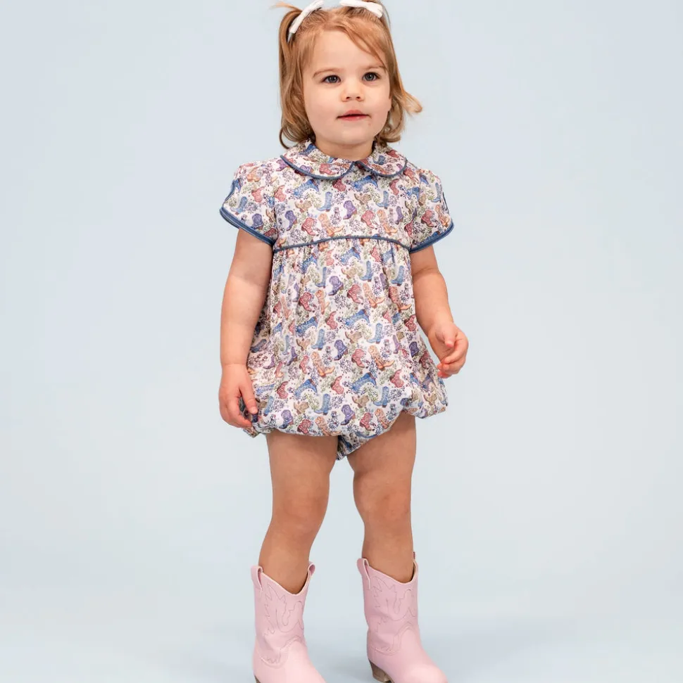 Sarita Girl Bubble in Boots Print