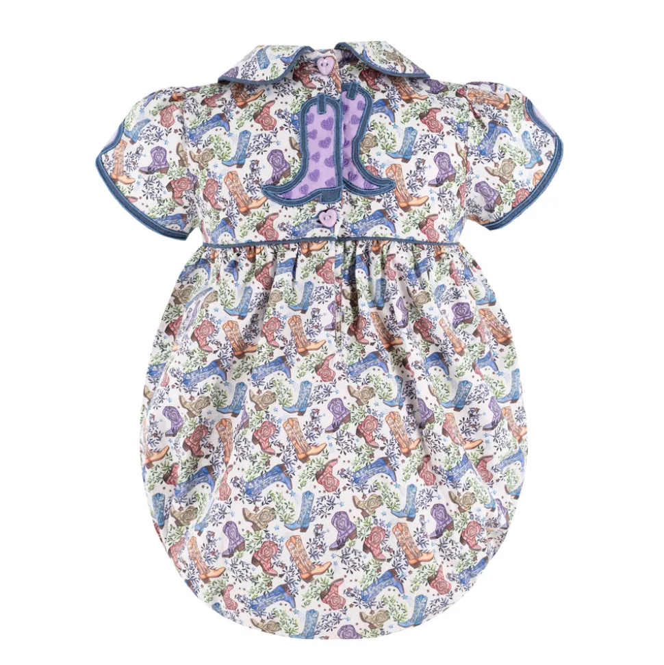 Sarita Girl Bubble in Boots Print