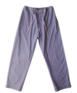 Saturn Men's Pajama Pant in Grey Red Stripe