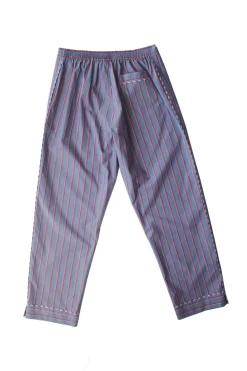 Saturn Men's Pajama Pant in Grey Red Stripe