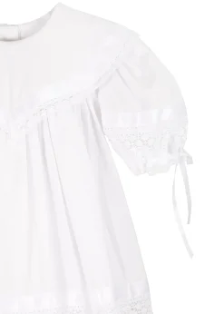 Savannah Lace Flower Girl Dress in White