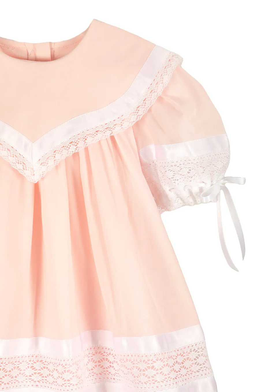 Savannah Lace Heirloom Dress in Pink