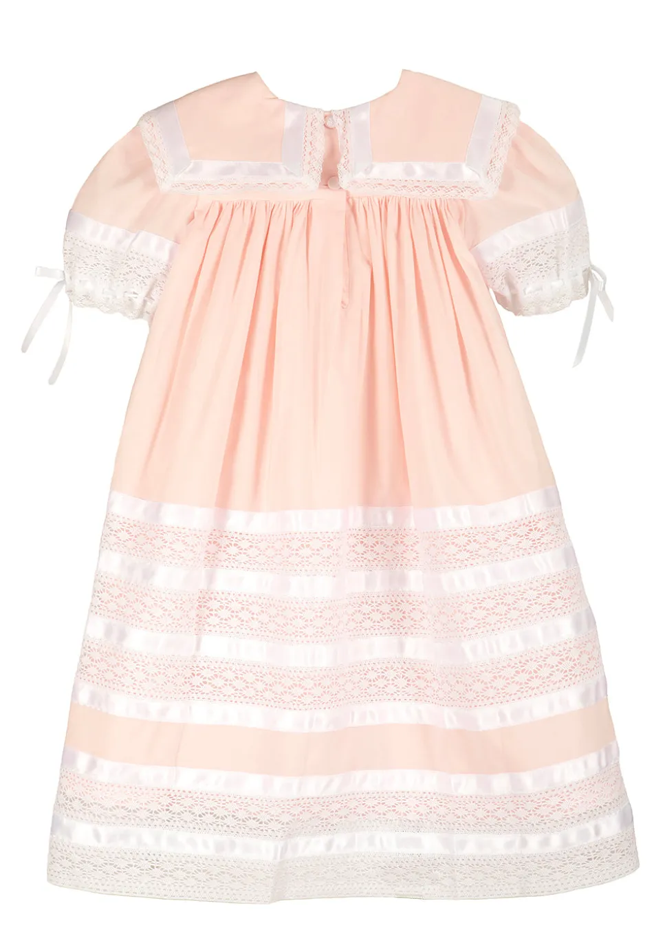 Savannah Lace Heirloom Dress in Pink