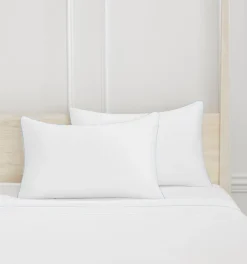 Savile Pillowcase Set in Powder Blue