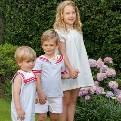 Saylor Shorts Set in Red Ribbon