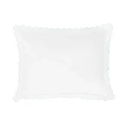 Scallop Baby Pillowcase in Sky