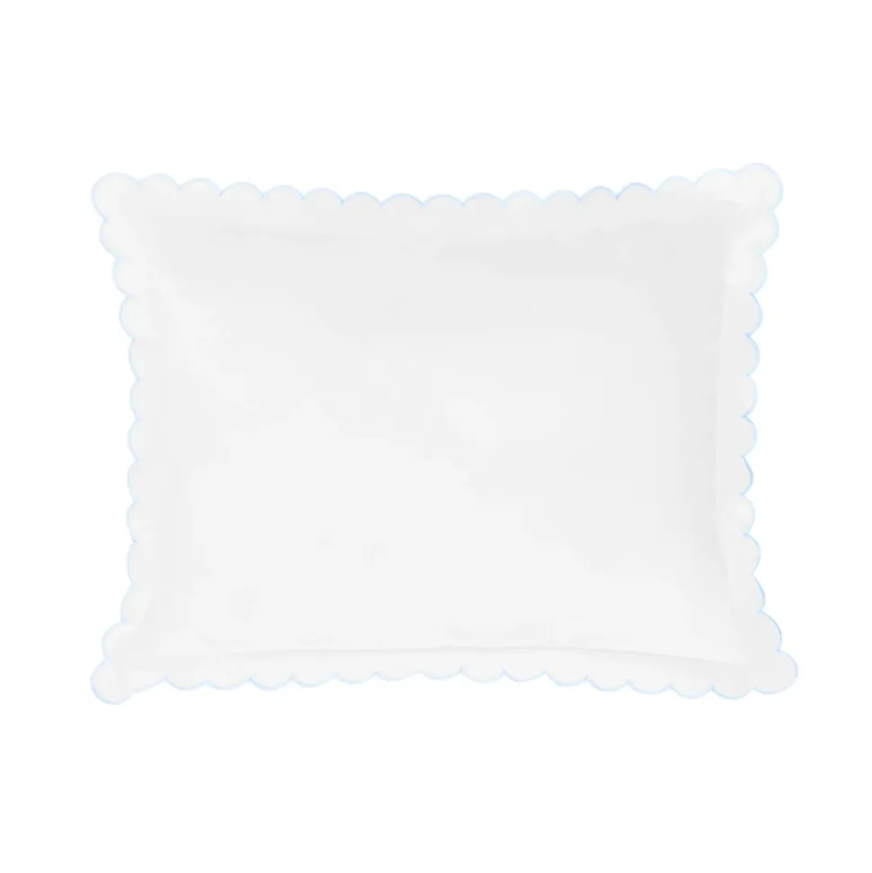 Scallop Baby Pillowcase in Sky