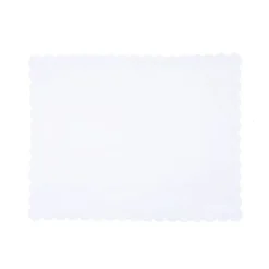 Scallop Baby Pillowcase in White