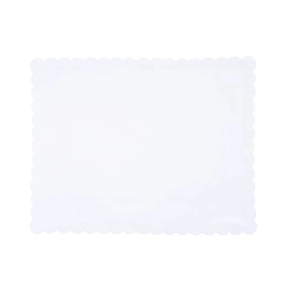 Scallop Baby Pillowcase in White
