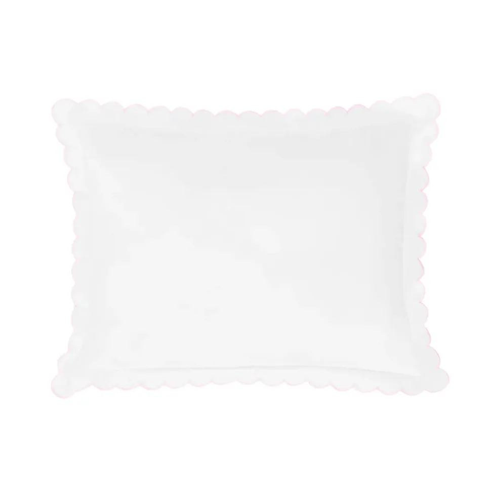 Scallop Baby Pillowcase in Blush