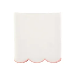 Scallop Crib Skirt in Blush