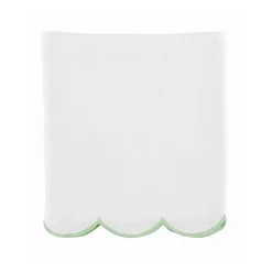 Scallop Crib Skirt in Garden Green