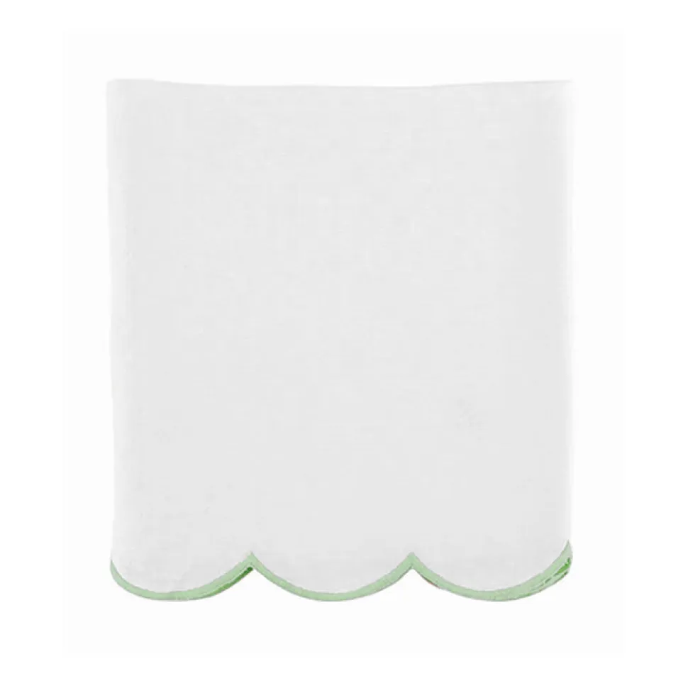 Scallop Crib Skirt in Garden Green