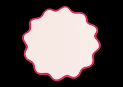 Scallop Edge Circle Placemat, Set of 4