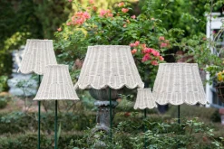 Scalloped Lampshade in Rattan