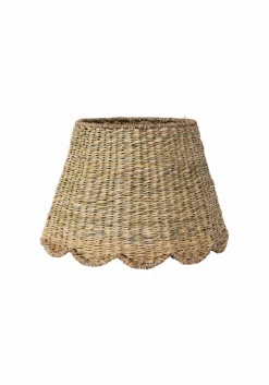 Scalloped Lampshade in Seagrass