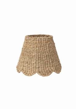 Scalloped Lampshade in Seagrass