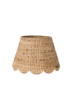 Scalloped Lampshade in Water Hyacinth