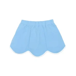 Scalloped Skort in Brighton Blue