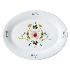 Scandinavian Floral 14" Oval Platter