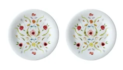 Scandinavian Floral Set of Two, 8" Accent Plates