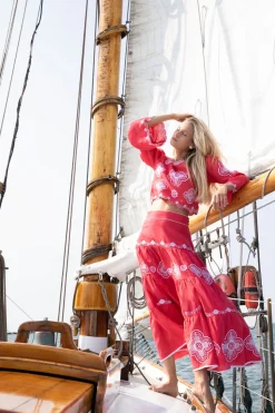 Scarlet Willow Tiered Skirt