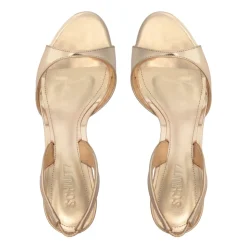 Scarlett Sling Mid Metallic Sandal in Platina