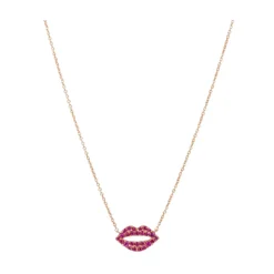 Scarlett’s Pink Sapphire Kiss Necklace